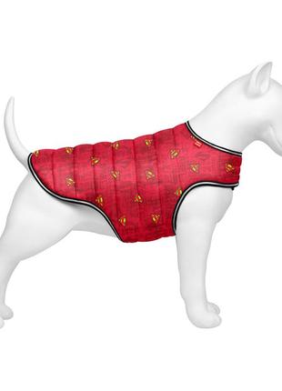 Курточка-накидка для собак waudog clothes, рисунок "супермен красный", m, а 37 см, b 52-62 см, с 36-47 см