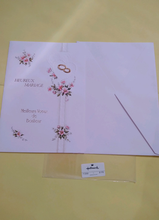Весільна листівка з конвертом, hallmark, сша1 фото
