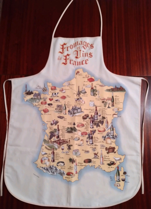 Фартух fromages et vins de france-сири та вина франції
