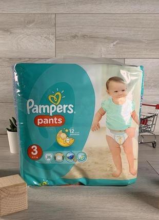 " оригінал! підгузки-трусики 26шт/уп pampers pants розмір №3 6-112 фото