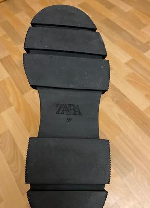 Продам черевики zara 39 р шкіряні .3 фото