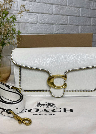 Coach  tabby shoulder bag white1 фото