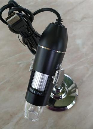 Цифровий електронний usb мікроскоп 1600х5 фото