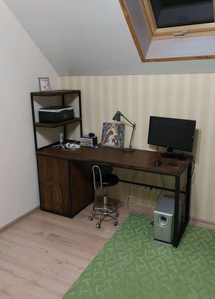 Компьютерный стол в стиле лофт и другая мебель на заказ1 фото