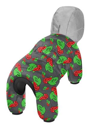 Комбинезон для собак waudog clothes рисунок "калина", s40, в 58-61 см, с 33-38 см
