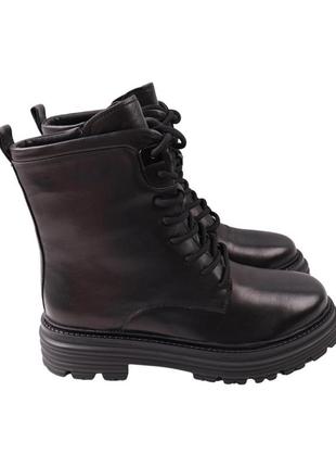 Ботинки женские arees черные натуральная кожа, 40