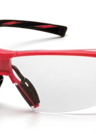 Очки защитные открытые pyramex onix pink (clear) прозрачные в розовой оправе
