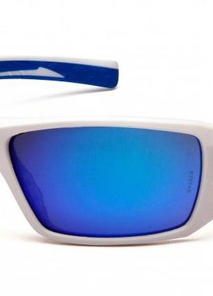 Очки защитные открытые pyramex velar white (ice blue mirror) синие зеркальные