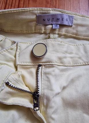 Брендові фірмові англійські жіночі демісезонні літні джинси nutmeg,оригінал,нові,великий розмір 18анг.,висока посадка.4 фото