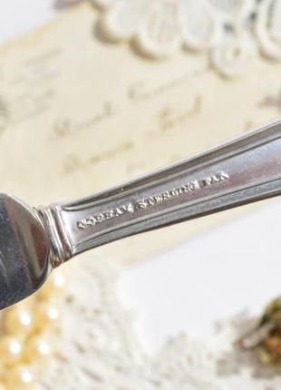 Чудовий вінтажний ніж для масла або паштету з срібла 925 проби! середина хх століття.5 фото