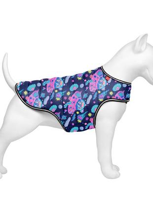 Курточка-накидка для собак waudog clothes, рисунок "рик и морти 1", xxs, а 23 см, b 29-36 см, с 14-20 см