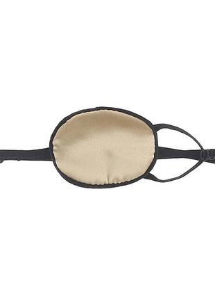 Глазная повязка на резинке ( на один глаз - окклюдер ) желтая