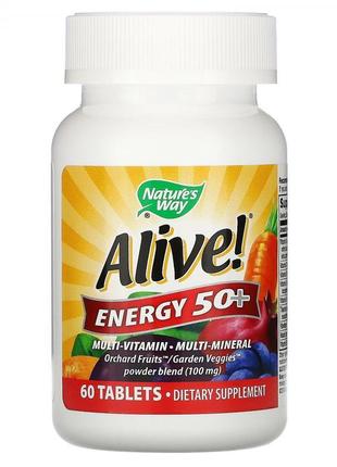 Nature's way, alive!energy 50+, комплекс вітамінів для старших 50