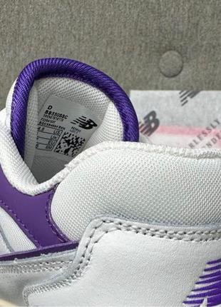 Жіночі кросівки new balance 550 white violet2 фото