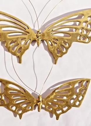 Унікальні настінні метелики. панно.
надзвичайно рідкісні!☝️
латунь.4 фото
