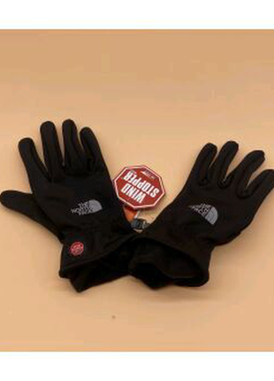 Рукавички tnf зимові чоловічі сенсорні рукавички winter black2 фото