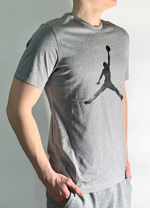 Мужская футболка jordan серая оригинал
