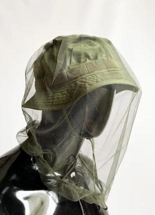 Москитна сітка - москитная сетка на голову, кепку, панаму "helikon tex" - олива