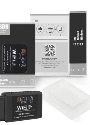Сканер для діагностики авто obd 2 elm 327 wi-fi працює з ios,andr