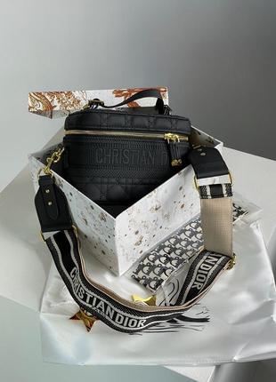 Сумка кросс боди premium 1:1 cd travel vanity case black