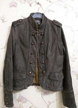 Куртка кожаная yes or no  р.с-м