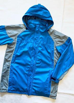 Куртка дощовик мембранна чоловіча синя спортивна трекінгова турис1 фото