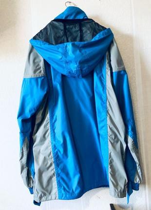 Куртка дощовик мембранна чоловіча синя спортивна трекінгова турис12 фото