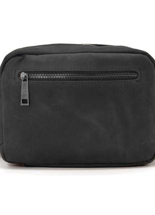 Небольшая мужская сумка через плечо на 2 отделения tarwa ra-60125-3md черная3 фото
