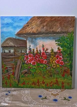 Картина маслом, подарок, сувенир с украины