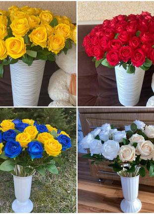 Латексные высокие розы во всех цветах5 фото
