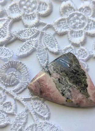 Родохрозит природний пейзажний камінь кабошон для виготовлення прикрас