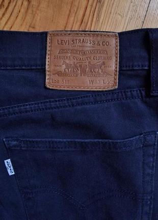 Брендовые фирменные демисезонные летние стрейчевые джинсы levi's 511 premium,оригинал,размер 33/32.3 фото