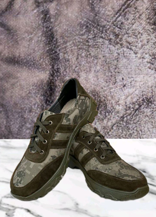 Тактичні кросівки піксель олива. унісекс1 фото