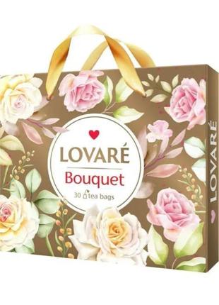 Чай lovare асорті "букет" bouquet 6 видів по 5 пакетів (30 шт.) у