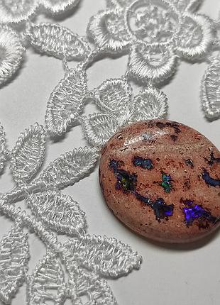 Опал матричный кабошон, природный ювелирный камень для создания украшений 28,5 ct