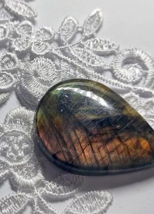Природний камінь для створення прикрас натуральний лабрадор ювелірна вставка двостороння