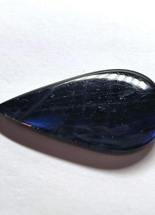 Натуральный камень для создания украшений лабрадор кабошон синий вставка двухсторонняя...