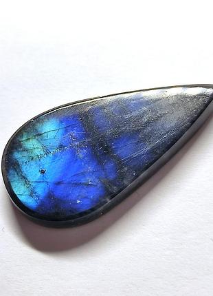 Натуральный камень для создания украшений лабрадор кабошон синий вставка двухсторонняя...