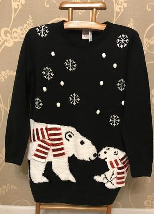 Нереально красивый брендовый немного удлинённый вязаный свитер 19.