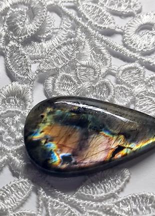 Природный камень для создания украшений натуральный лабрадор ювелирная вставка двухсторонняя
