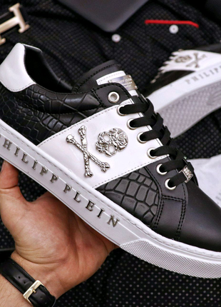 Чоловічі преміум кросівки philipp plein white4 фото