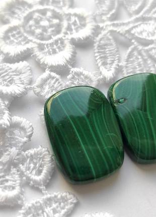 Малахит - кабошоны (пара) 54 ct