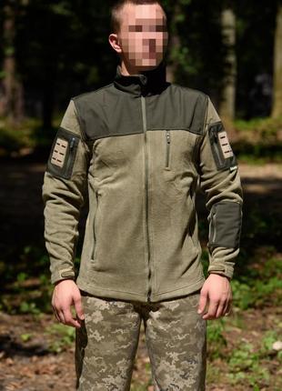 Тактична флісова кофта на застібці soldier outdoor