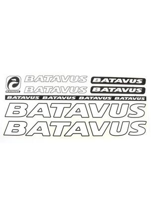 Наклейка batavus на раму велосипеда, белый (nak040)