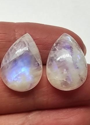 Лунный камень - кабошон (пара)