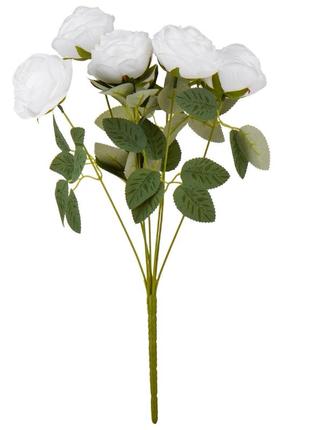 Букет роз "амели", белый 43 см