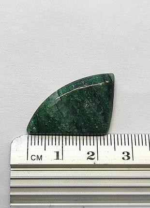 Зеленый натуральный авантюрин кабошон треугольник для создания украшений кулон унисекс 20 ct