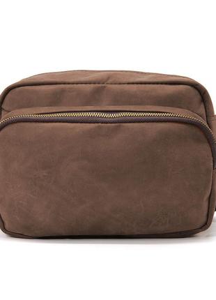 Небольшая мужская сумка через плечо на 2 отделения tarwa rc-60125-3md коричневая3 фото