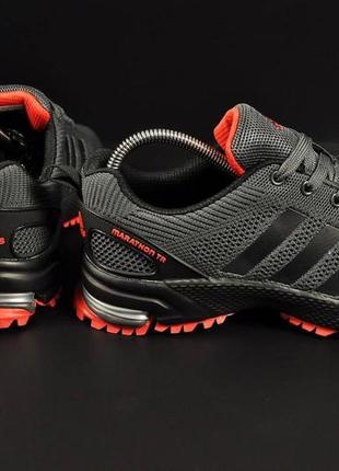 Кросівки чоловічі adidas marathon tr all gray & red