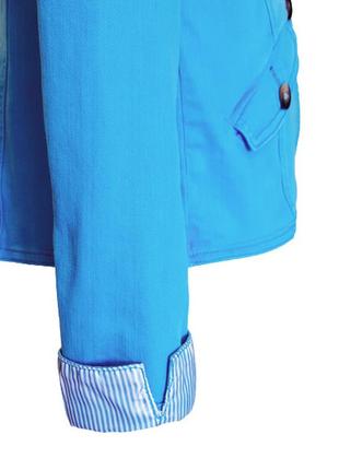 S-m пиджак женский tom tailor, фирменный джинсовый приталенный блейзер, германия5 фото